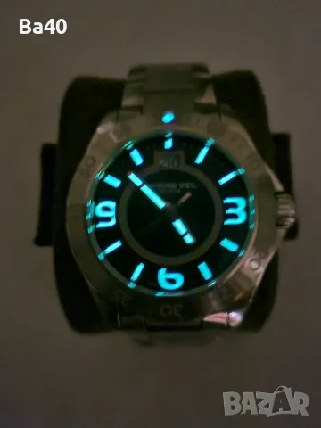 Швейцарски часовник Raymond Weil  8650 RW Sport , diver , Quartz, Сапфир, 200m, 44mm, снимка 7 - Мъжки - 56237083