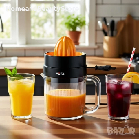 Електрическа цитрус преса 1.2L Oliver Voltz OV51164A – идеална за бързо приготвяне на пресен сок, снимка 2 - Сокоизстисквачки и цитрус преси - 52598157