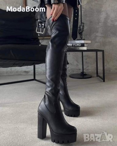 🔥Кожени чизми на ток🔥