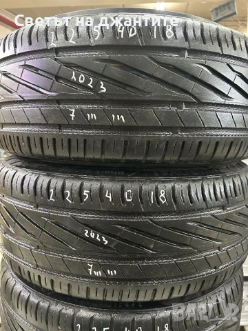 Гуми 225/40/18 Uniroyal 4 броя летни, снимка 2 - Гуми и джанти - 53876578