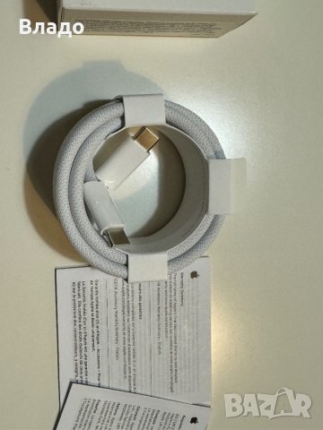 ОРИГИНАЛЕН кабел Apple USB-C/USB-C, 240W с оплетка (2 метра/m), снимка 7 - USB кабели - 43961413