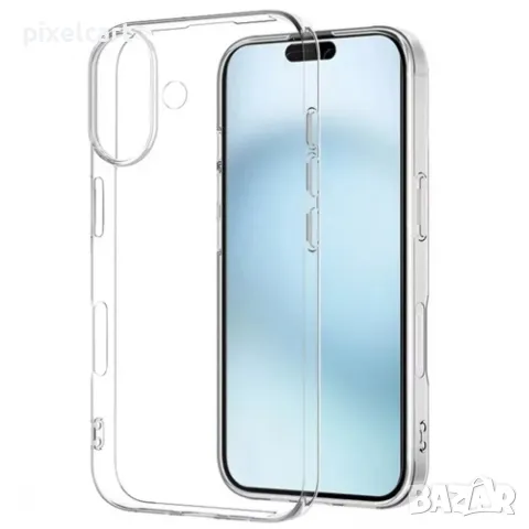 Силиконов калъф за iPhone 16 Plus, 2mm, Прозрачен, снимка 2 - Калъфи, кейсове - 47902090