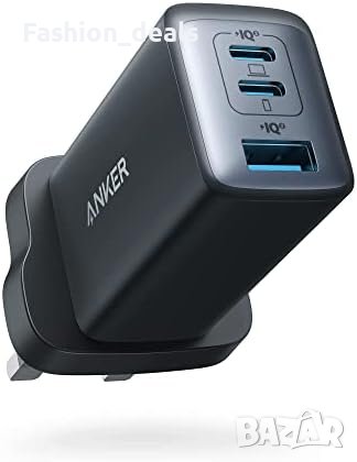 Нов Anker щепсел 3-портово бързо компактно USB C зарядно устройство Стенен адаптер, снимка 1 - Друга електроника - 42267650