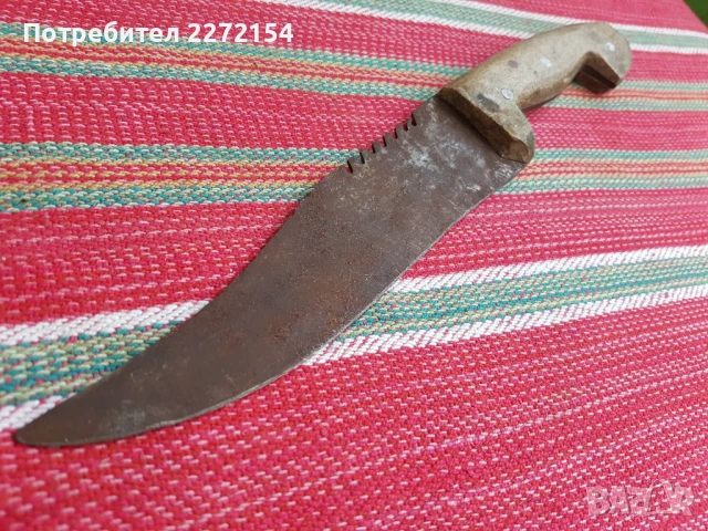 Масивен ловен нож с трион, снимка 2 - Ножове - 51327603