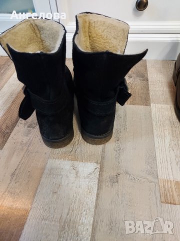 Боти естествен велур Bianco, снимка 2 - Дамски боти - 31522866