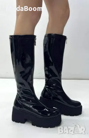 Ботуши на платформа - Лак