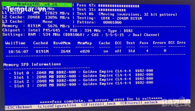 GEIL EVO ONE 4x2 DDR2 800 444  at 1066 555, снимка 4 - RAM памет - 48921320