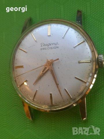 швейцарски позлатен часовник Dugena precision , снимка 4 - Мъжки - 44302055
