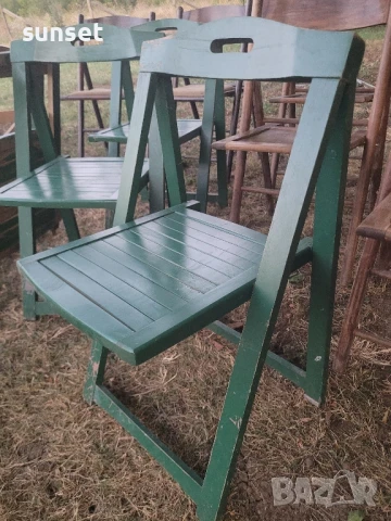 сгъваеми дървени градински столове- различни модели, за тераса и градина, снимка 16 - Градински мебели, декорация  - 51136575
