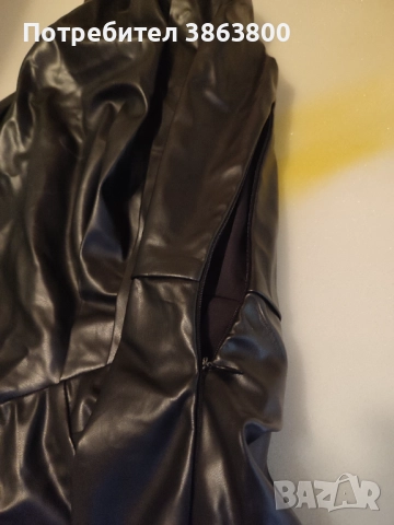 Кожена рокля, снимка 2 - Рокли - 52887430