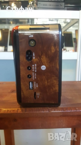 НОВО Ретро радио със соларен панел модел PX-BT455S Радио, usb, памет карта. Работи на ток и на батер, снимка 7 - Радиокасетофони, транзистори - 51987222