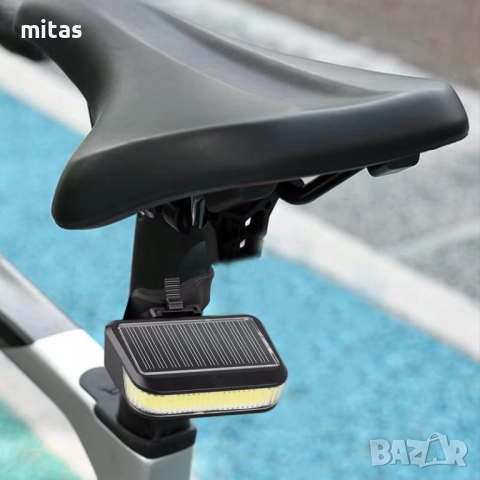 Комбинирана светлина за велосипед 2 в 1, Фар, Стоп, Соларно зареждане, снимка 7 - Аксесоари за велосипеди - 52080785