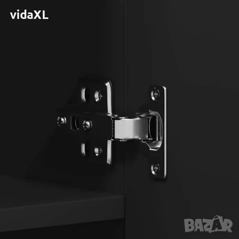 vidaXL Шкаф за обувки 80 x 35.5 x 180 см Инженерна дървесина Черно, снимка 9 - Ракли - 56147074