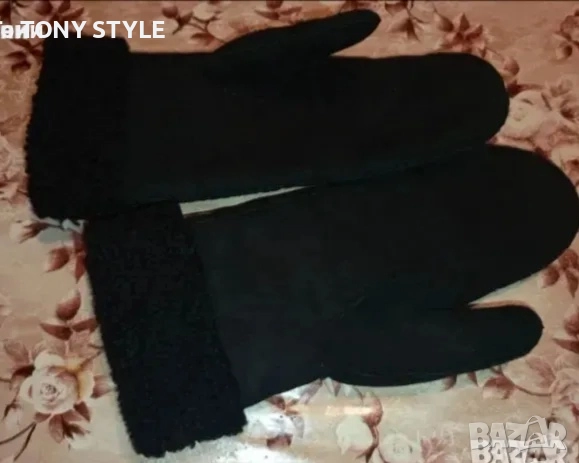 Нови Топли Дамски Ръкавици от Естествена Кожа М, снимка 7 - Ръкавици - 51489954