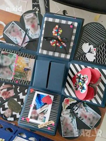 Квадратна Експлодираща кутия празна за снимки албум подарък подаръци картонена, снимка 6 - Други - 48464743