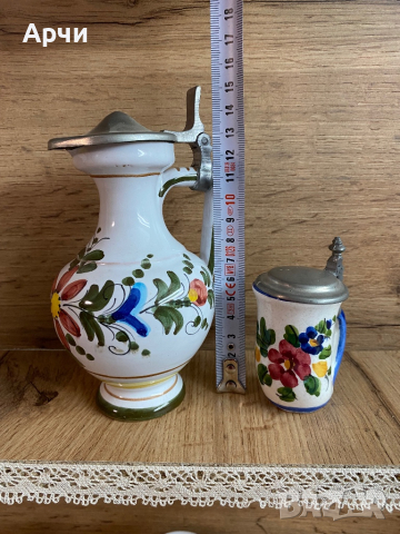 Керамични канички, снимка 5 - Антикварни и старинни предмети - 44650752