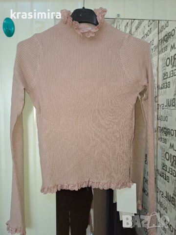 Къси блузки с дантелка в седем цвята , снимка 4 - Блузи с дълъг ръкав и пуловери - 42807344