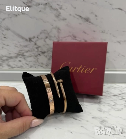 гривна от висококачествена стомана cartier 1бр., снимка 5 - Гривни - 52820165