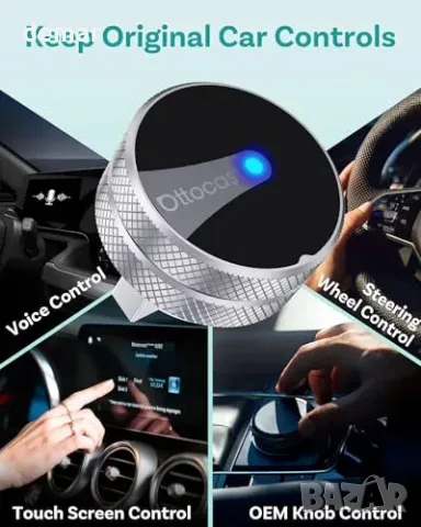 OTTOCAST Mini Cube 3.0 2-в-1 Wireless CarPlay/Android Auto адаптер, снимка 7 - Аксесоари и консумативи - 55933525