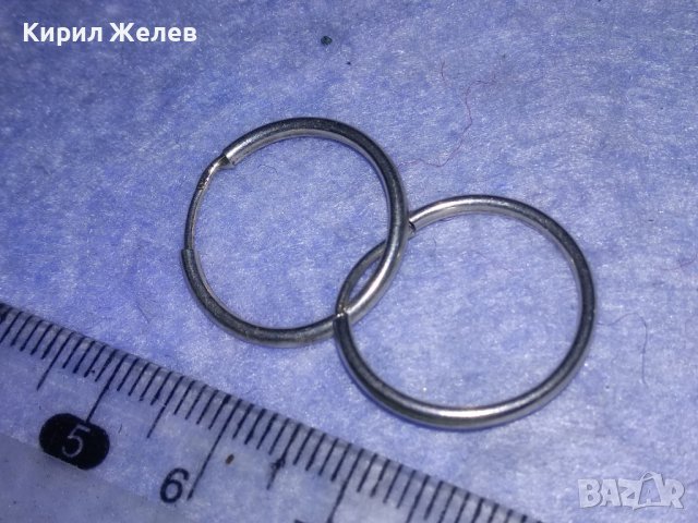 НЕЖНИ СРЕБЪРНИ КЛАСИЧЕСКИ РЕТРО АРТ ОБЕЧКИ СРЕБРО 925 Стара РЪЧНА БИЖУТЕРСКА ИЗРАБОТКА 32595, снимка 4 - Обеци - 40762738