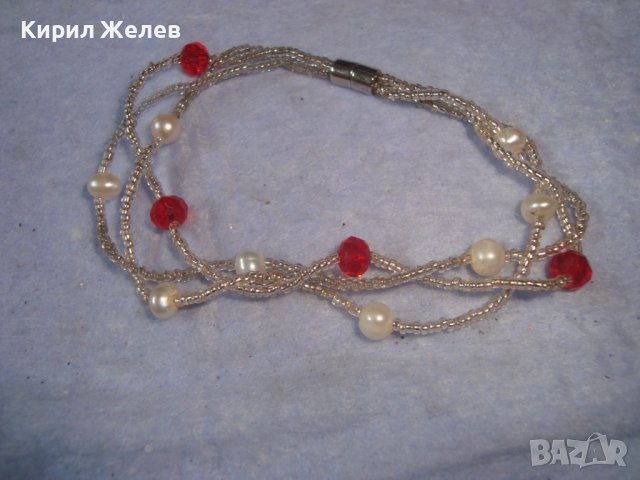 МЪНИСТЕНА ФИНА РЪЧНО ИЗРАБОТЕНА ПЕРЛЕНА ГРИВНИЧКА 24770