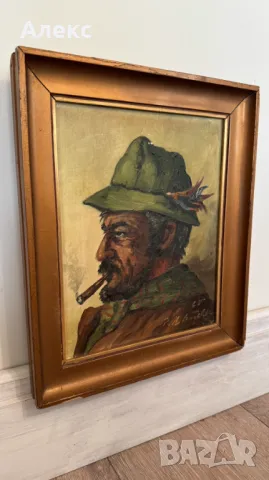 Стара картина, 1968г– масло, платно, подписана., снимка 7 - Картини - 48004995
