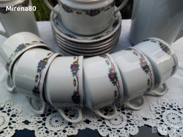 Винтидж сервиз за чай - Чехословакия, снимка 3 - Сервизи - 54160631