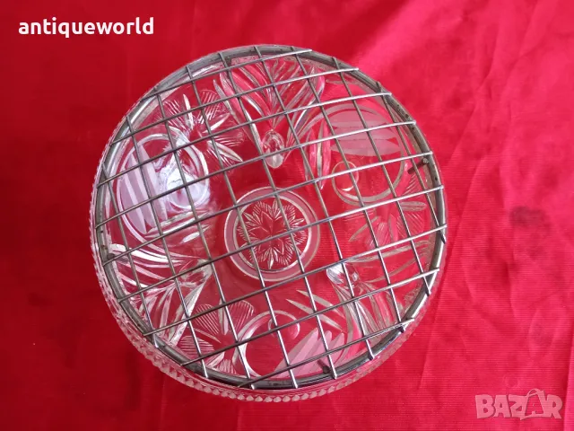 Кристално Стъкло , Съд с Крачета, ВАЗА, снимка 2 - Антикварни и старинни предмети - 49582442