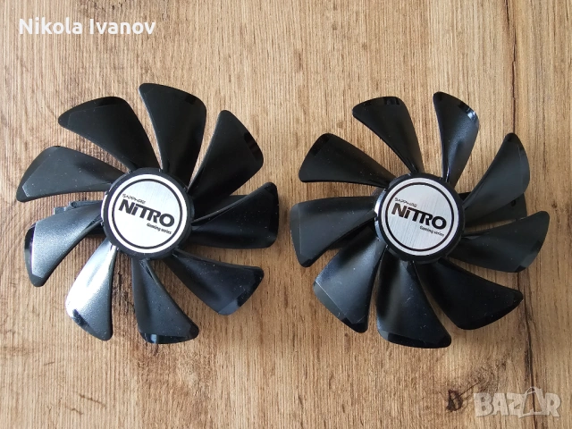 Нови вентилатори за Sapphire Nitro+ RX 590 / 580 / 570 / 480 / 470 | 95mm|CF1015H12D|светещи и черни, снимка 3 - Други - 54089748