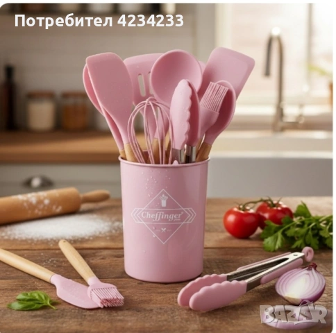 комплект прибори , снимка 4 - Прибори за хранене, готвене и сервиране - 53189043