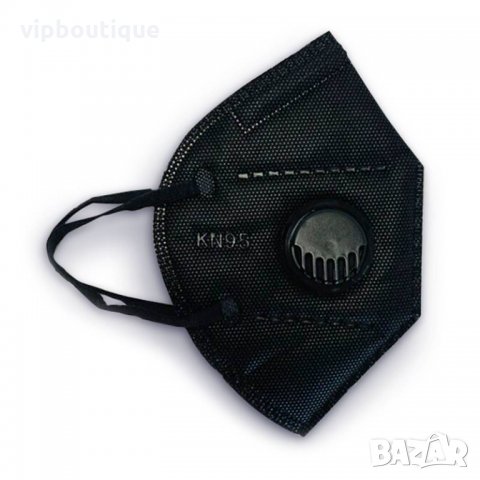 KN95 Висококачествени предпазни маски за лице черни, снимка 3 - Медицински консумативи - 31092686