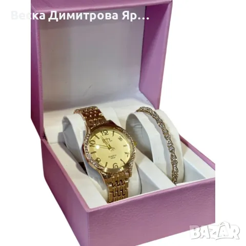 Луксозен дамски часовник с елегантна гривна – стил и изящество в една кутия, снимка 7 - Подаръци за жени - 49435190