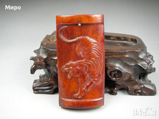 КИТАЙСКИ ХОРОСКОП ЗОДИЯ ТИГЪР МЕДАЛЬОН ВИСУЛКА 100% РЪЧНА ИЗРАБОТКА