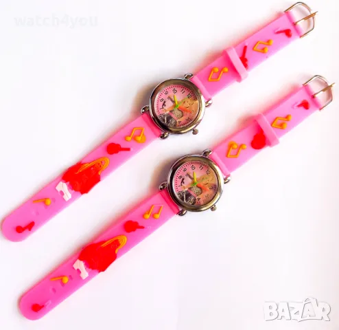 НОВ ДЕТСКИ ЧАСОВНИК БАРБИ. РОЗОВ ЧАСОВНИК BARBIE. ДЕТСКИ ЧАСОВНИЦИ KID BARBI, снимка 3 - Детски - 44594630