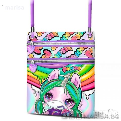 Детска чанта за момиче Poopsie Unicorn Action, с два ципа Код: 05516