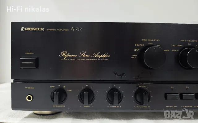 стерео усилвател Hi-Fi PIONEER A-717, снимка 2 - Ресийвъри, усилватели, смесителни пултове - 49747256