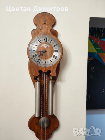Антикватен стенен часовник с тежести Orfac, , снимка 4 - Антикварни и старинни предмети - 52682631