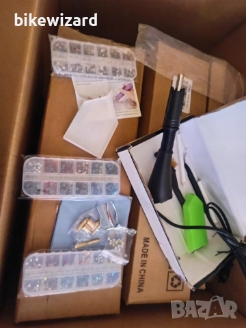 Комплект Bedazzler с кристали апликатор за горещо фиксиране скъпоценни камъни за диамантено рисуване, снимка 2 - Диамантени и режещи инструменти - 51440830