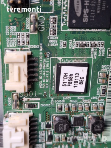 Платка LJ41-09475A LJ92-01750A PLASMA Samsung PS51D490 for 51inc DISPLAY S50HW-YB07, снимка 2 - Части и Платки - 50461407