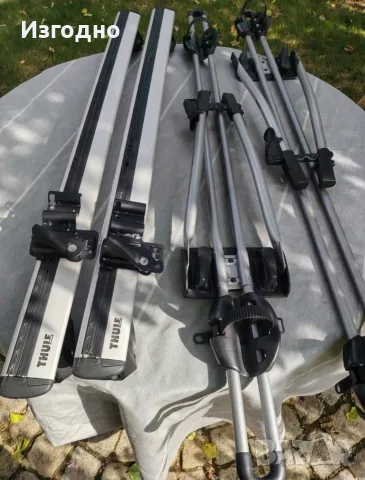 Велобагажници Thule FreeRide 532 + напречни греди Thule Wingbar Evo