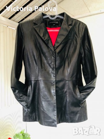 Модерно кожено яке тип сако KENNETH COLE NY, снимка 3 - Якета - 30230405