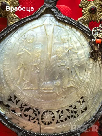 Възрожденски накит. Панагия. Седеф. Религия , снимка 10 - Антикварни и старинни предмети - 56140754