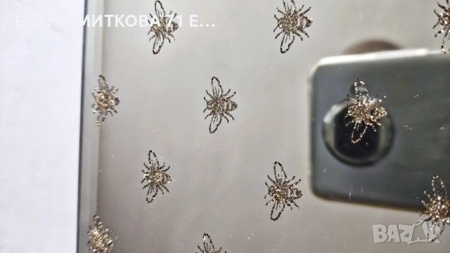 Луксозна голяма огледална кутия за бижута със златист декор "пчелички", снимка 7 - Други - 53990418