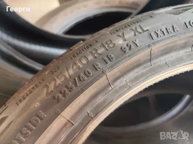 4бр.летни гуми 225/40/18 Continental, снимка 3 - Гуми и джанти - 55841279
