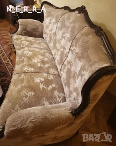 Старинен, масивно дърво канапе-диван, снимка 7 - Дивани и мека мебел - 37599173