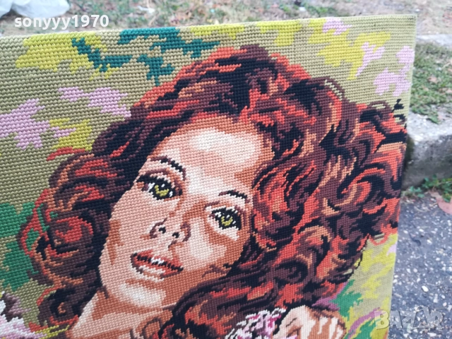 ГОБЛЕН//КАРТИНА ЗА СТЕНА ОТ ФРАНЦИЯ 0610251627, снимка 6 - Антикварни и старинни предмети - 51963572