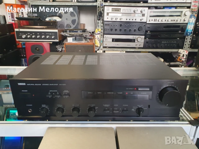 Усилвател Yamaha  AX-530 Black Две по 110 вата на 4 ома. В перфектно техническо и много добро визуал, снимка 2 - Ресийвъри, усилватели, смесителни пултове - 51193174