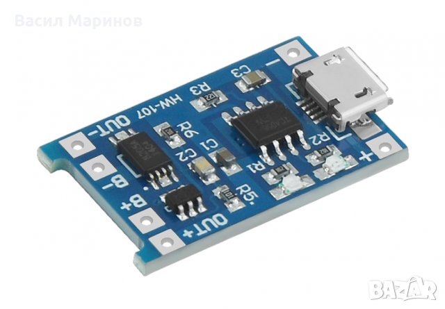 Продавам защитна платка за литиеви батерии 18650 с USB зареждане