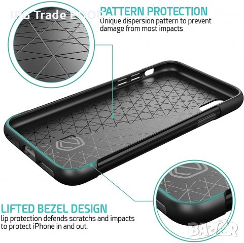 2 в 1 iPhone X / XS защитен кейс хибрид + стъклен протектор, снимка 4 - Калъфи, кейсове - 31531486