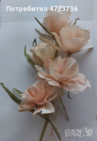 Ръчно изработени цветя за украса от естествени материали, снимка 7 - Изкуствени цветя - 53284879